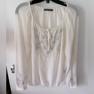 Beautiful Beaded Sheer Top